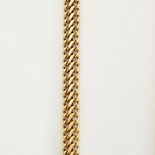 Collier Collier or jaune maille américaine plate 58 Facettes LP697/6