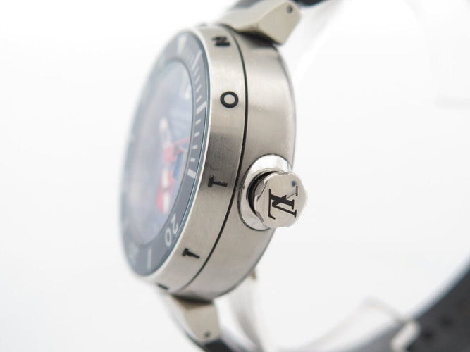 Montre montre LOUIS VUITTON tambour diver q103f automatique 39 mm acier 58 Facettes 266119