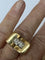 Bague 56.5 Bague Tank Or Jaune Diamants 58 Facettes LOT 6288