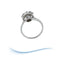 Bague 59.5 Bague de fiançailles Vintage or gris diamants 58 Facettes AA 1699