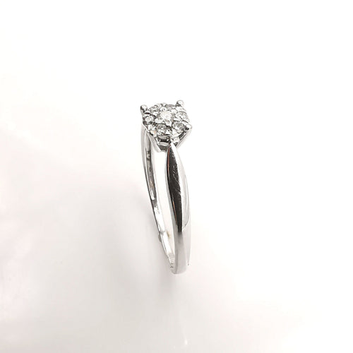 Bague 56 Bague en Or blanc et Diamants 58 Facettes