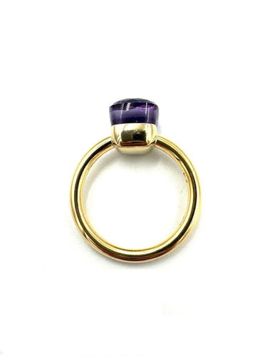 Bague 54 POMELLATO - bague Nudo Petit 2 ors et améthyste 58 Facettes