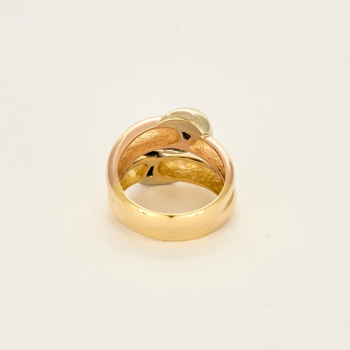 Bague 55,5 Bague trois ors entrelacés. 58 Facettes ARL0761