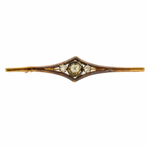 Broche Broche or jaune et diamants 58 Facettes GU281