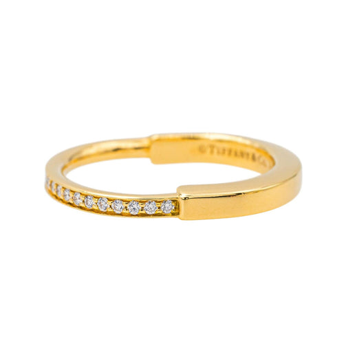 Bague 53 Tiffany & Co Bague Lock Or jaune Diamant 58 Facettes 4166987RV
