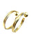 Boucles d'oreilles CARTIER. Collection "Trinity", créoles 3 ors 18K 58 Facettes