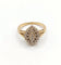 Bague 53 Bague Marquise Vintage en or jaune ornée de diamants 58 Facettes