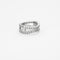 Bague 53 Anneau en or gris avec diamants 58 Facettes 23/499