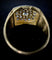 Bague 58 Bague modèle Tank d'époque 1940/50 deux ors diamants 58 Facettes