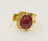Bague Bague tourmaline rose or jaune 58 Facettes