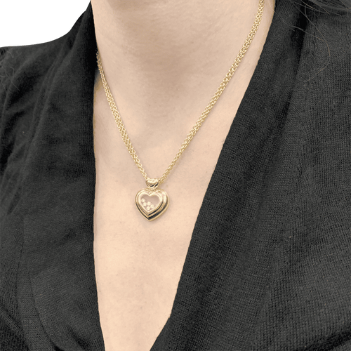 Collier Collier Chopard "Happy Diamonds" or jaune, diamants. 58 Facettes 34421