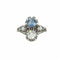 Bague 53 Bague ancienne Vous & Moi en or et platine, diamants et saphir 58 Facettes