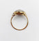 Bague 51.5 Bague cible art deco or jaune 18k ornée de diamants taillés en roses entouré de saphirs calibrés synthétiques (circa 1930) 58 Facettes A04977