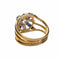 Bague Bague rétro des années 40 en or et platine avec diamants et saphir 58 Facettes CH52(04553)
