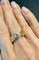 Bague 56.5 Bague moderne deux ors diamant triangle VS 58 Facettes