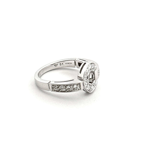 Bague 51 Bulgari - Bague "Bvlgari Classic" or blanc 18 carats et diamant 58 Facettes