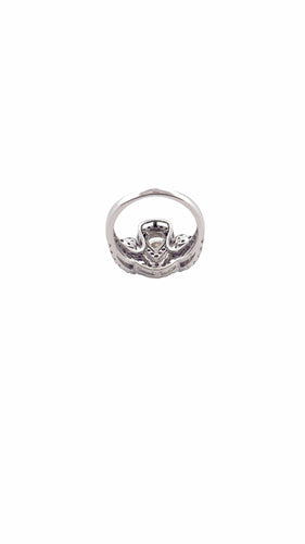 Bague en or  blanc 18 carats et diamants