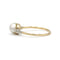 Bague 57.5 Bague - Or, Platine, Perle & Diamants 58 Facettes 250079R