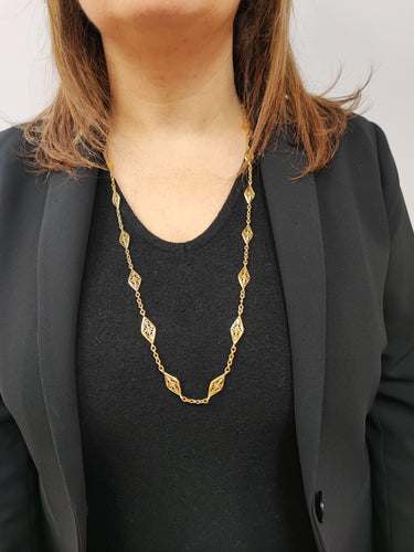 Collier COLLIER SAUTOIR FILIGRANE 58 Facettes Coll.Filgra.DERK