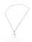 Collier Pendentif croix italienne avec chaîne de Chini en or blanc 58 Facettes