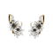 Boucles d'oreilles Boucles d'oreilles, "Edelweiss", en or jaune, platine et diamants. 58 Facettes 29984