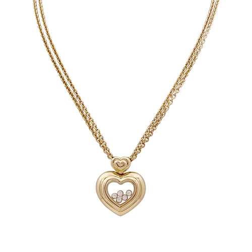 Collier Collier Chopard "Happy Diamonds" or jaune, diamants. 58 Facettes 34421