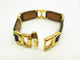 Bracelet vintage bracelet HERMES place beauvau 17cm cuir crocodile alligator noir 58 Facettes 265969