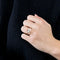 Bague 52 Bague Tank or blanc et or jaune, diamants 58 Facettes 250017