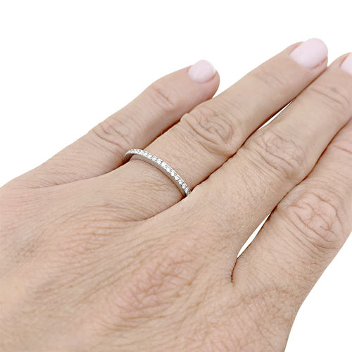 Bague 54 Alliance Messika, "Emotion" or blanc et diamants. 58 Facettes 34889