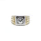 Bague 52 Bague chevalière or jaune et diamant 58 Facettes 220432R