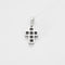 Pendentif CARTIER - Pendentif "Croix" en or blanc et diamants 58 Facettes