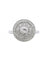 Bague 52 Bague Cible Art déco en platine et diamants 58 Facettes