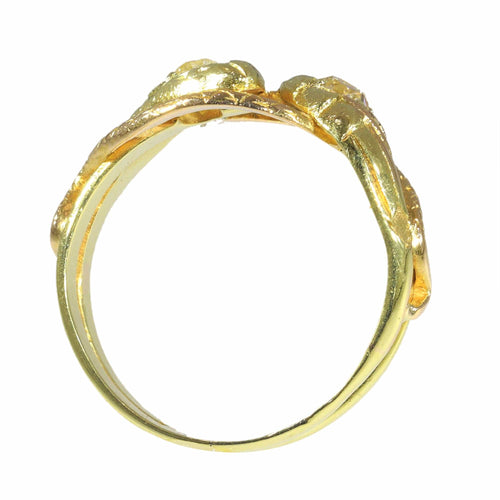 Bague 63 L'élégance de la nature : la bague serpent symbolique de 1900 58 Facettes 23107-0044