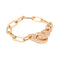 Bague 54 Dinh Van Bague Menottes Or rose 58 Facettes 4098672RV