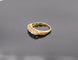 Bague 53 Ancienne bague jarretière or jaune diamants 58 Facettes