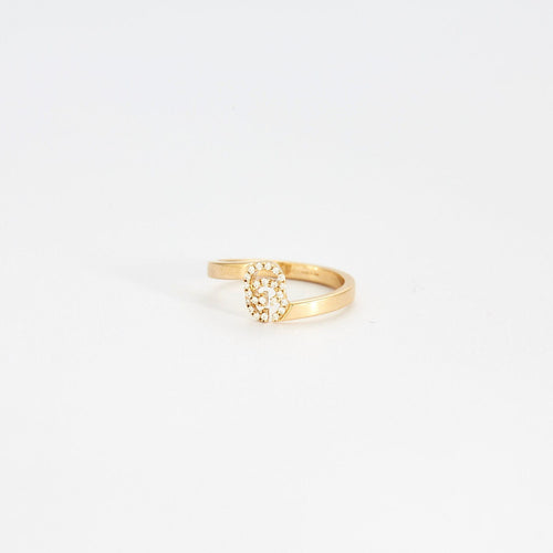 Bague 46 GUCCI - Bague GG Running or jaune et diamants 58 Facettes GAW13