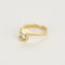 Bague 52 Bague asymétrique en or jaune et diamants 58 Facettes DRE1847