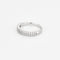 Bague 53 Alliance semi-pavée en or jaune, or gris et diamants 58 Facettes CLA0366