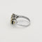 Bague 57 Bague en or blanc, diamants et saphirs 58 Facettes PER00662