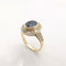 Bague 56 Bague pompadour saphir et diamants 58 Facettes