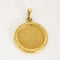 Pendentif AUGIS - Médaille d'Amour - Or jaune, rubis de synthèse et diamants 58 Facettes B250452