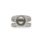 Bague 53 Bague en or gris 18K avec perle grise et 0,60 ct de diamants G-VS – Vers 2000 – Taille 53 58 Facettes