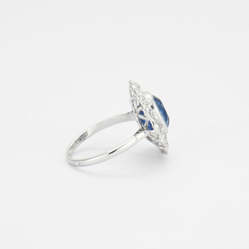 Bague 50 Bague Pompadour Saphir et Diamants 58 Facettes
