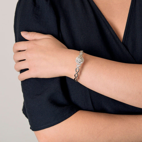 Bracelet Bracelet or blanc et diamants 58 Facettes