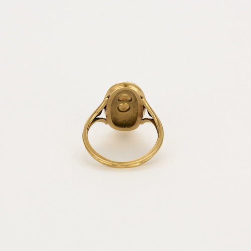 Bague 51 Bague en or jaune 18K diamants 58 Facettes ENG10534