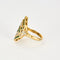 Bague 58 Bague Marquise or jaune, diamants et émeraudes 58 Facettes GU163