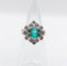 Bague 46.5 Bague vintage or blanc 14k émeraude et diamants 58 Facettes A05891