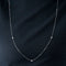 Collier COLLIER OR BLANC SAUTOIR 5 DIAMANTS 58 Facettes M8927