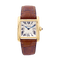 Montre Montre Cartier, "Tank Française", or jaune, cuir. 58 Facettes 34541