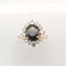 Bague 55 Bague Marguerite Or jaune Saphir et Diamants 58 Facettes